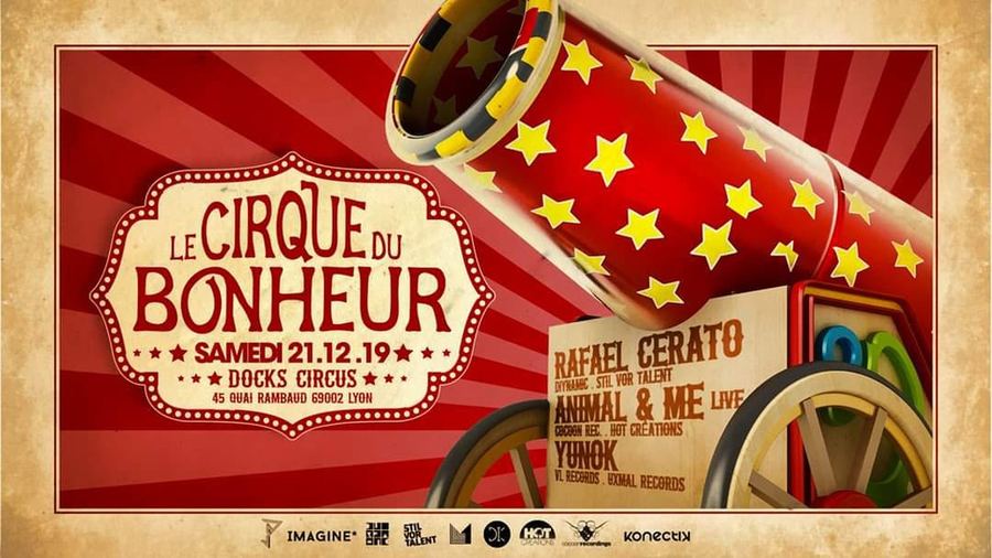 Flyer Le Cirque du Bonheur aux Docks Circus, Lyon, 2019